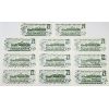 Image 2 : ELEVEN 1973 CANADIAN $1 BANKNOTES