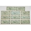 Image 2 : ELEVEN 1954 CANADIAN $1 BANKNOTES