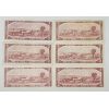 Image 2 : SIX 1954 CANADIAN $2 BANKNOTES 