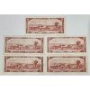 Image 2 : FIVE 1954 CANADIAN $2 BANKNOTES 