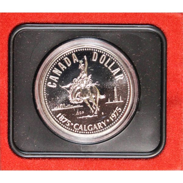 1875-1975 CANADA CALGARY PROOF SILVER DOLLAR