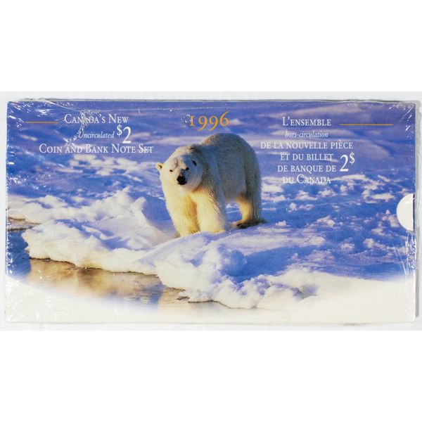 1996 SEALED $2 COIN AND BANKNOTE SET
