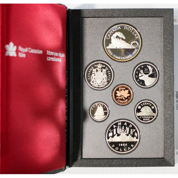 1986 CANADIAN PROOF DOUBLE DOLLAR COIN SET