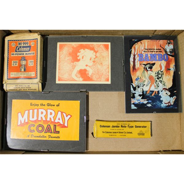 COLLECTIBLES - COLEMAN, BETTY BOOP, ETC.