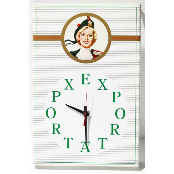 MCDONALDS EXPORT A CIGARETTE WALL CLOCK FEATURING THE LASSIE
