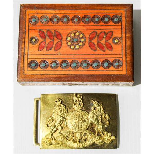 BRITISH ARMY CEREMONIAL FULL DRESS BELT BUCKLE