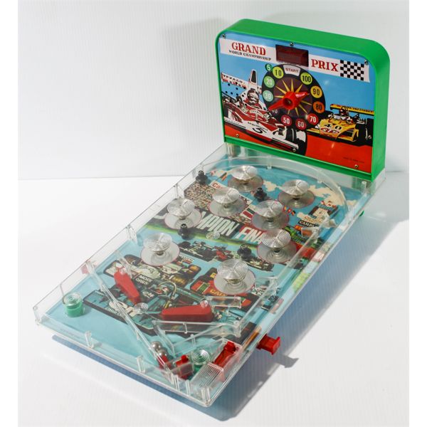 1970'S  GRAND PRIX TABLETOP PINBALL GAME