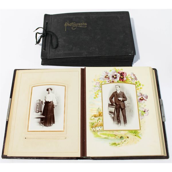 ANTIQUE PHOTO ALBUMS W/ LOTS OF ALBERTA HISTORY