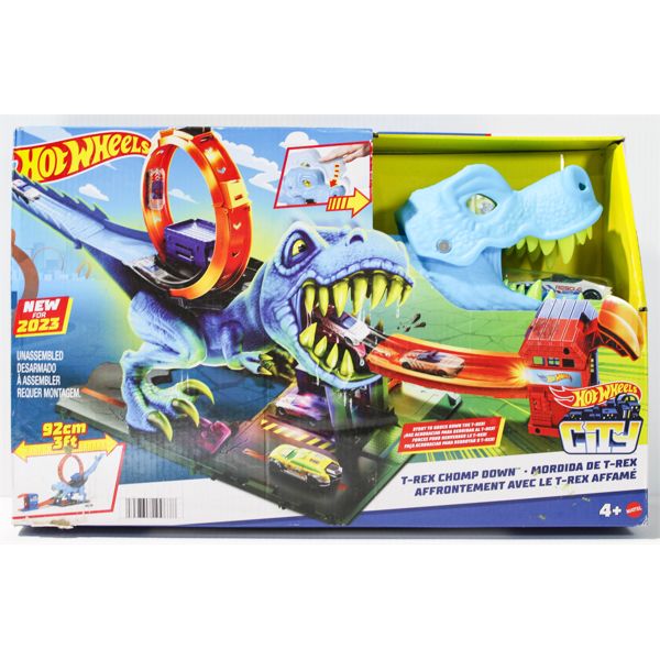 NIB HOT WHEELS T-REX CHOMP DOWN 