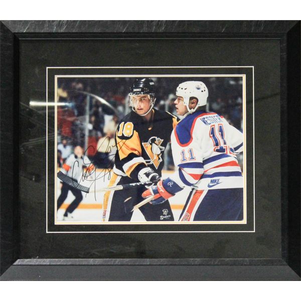 SIGNED CRAIG SIMPSON AND MARK MESSIER WALL ART
