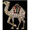 Image 1 : ESTATE RHINESTONE CAMEL BROOCH