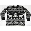 Image 1 : WOMENS XXL BLACK AND WHITE CHRISMAS SWEATER