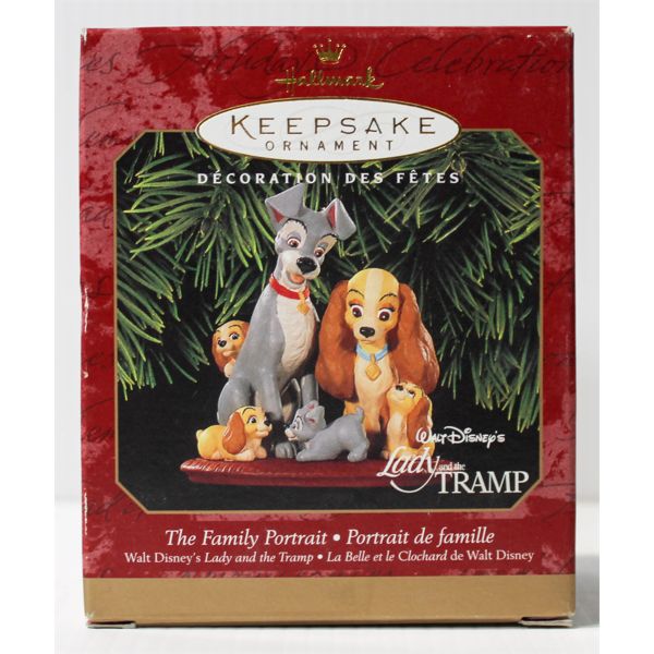 1999 LADY AND THE TRAMP DISNEY HALLMARK ORNAMENT