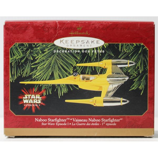 1999 NABOO STARFIGHTER STAR WARS HALLMARK ORNAMENT