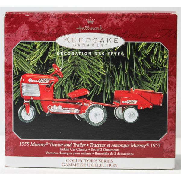 1998 MURRAY 1955 TRACTOR & TRAILER HALLMARK ORNAMENT