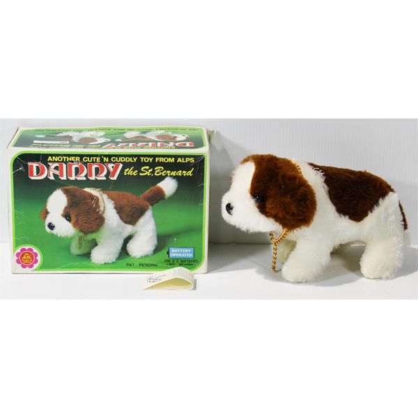 VINTAGE DANNY THE ST. BERNARD BATTERY OPERATED TOY