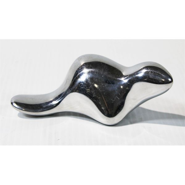 VINT. HOSELTON BEAVER ALUMINUM ARTIST SIGNED SCULPTURE