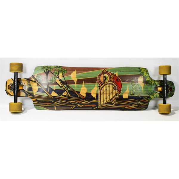 VINT. RAYNE LONGBOARD SKATEBOARD COOL GRAPHICS