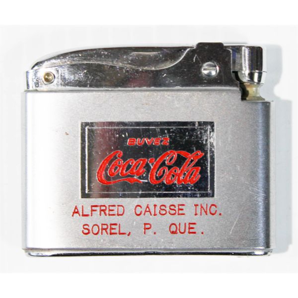 VINTAGE COCA COLA ADVERTISING LIGHTER IN FRENCH