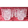 Image 1 : 6 PINWHEEL CRYSTAL WHISKEY GLASSES