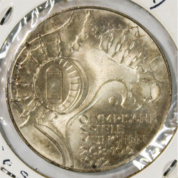 1972 SILVER GERMANY 10 MARK COIN - OLYMPICS  