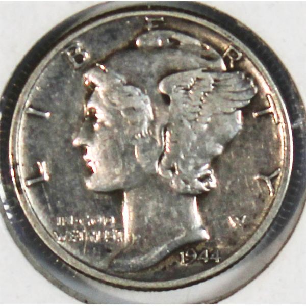 1944W SILVER US MERCURY DIME