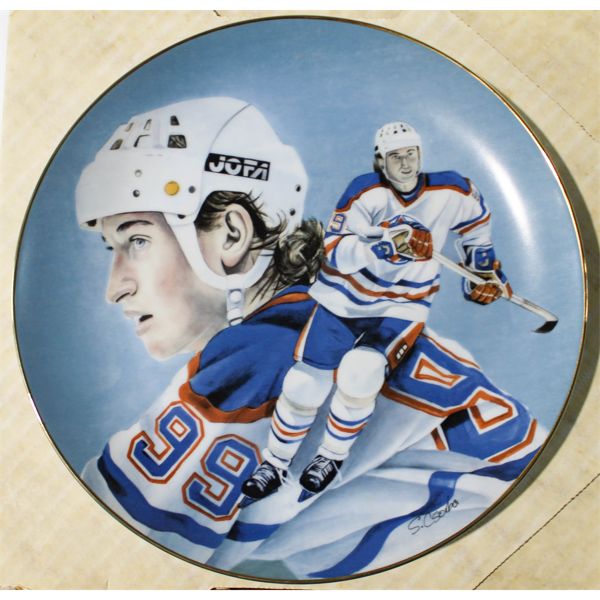 RARE WAYNE GRETZKY PLATE 1984 LTD EDITION WITH COA