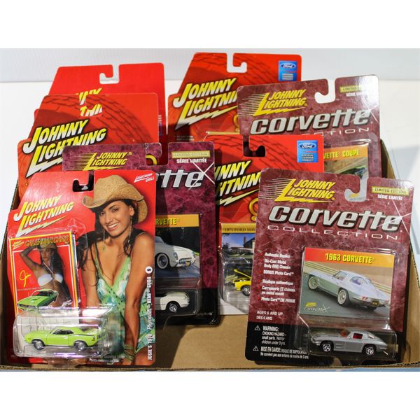 8 JOHNNY LIGHTNING DIE CAST CARS