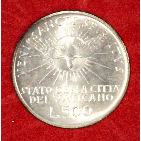 1963 VATICAN 500 LIRE SILVER COIN