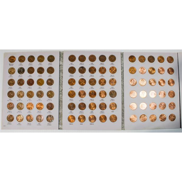 LINCOLN CENT 90 PENNIES COMPLETE SET