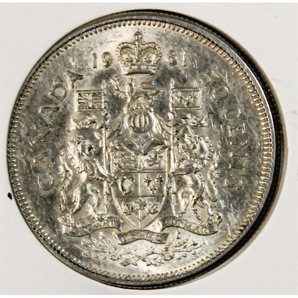 1961 SILVER 50-CENT COIN
