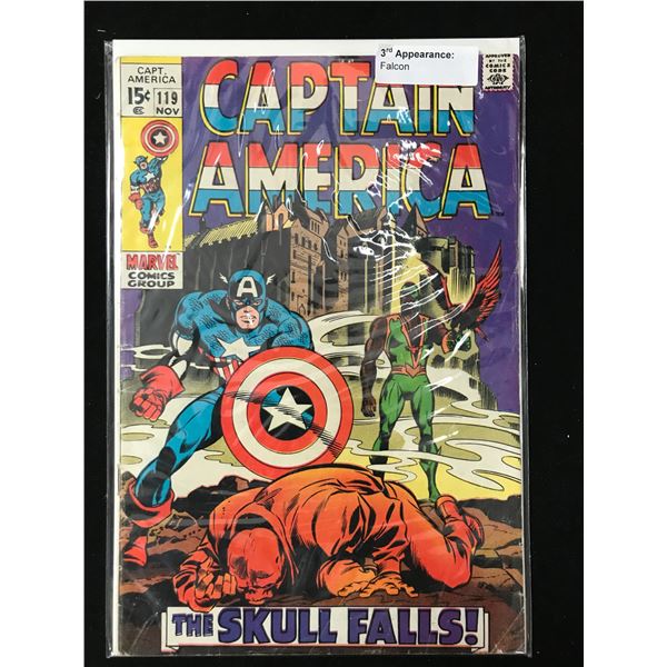MARVEL COMICS NO.119 CAPTAIN AMERICA (3RD APP FLACON)