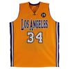 Image 3 : SHAQUILLE ONEAL SIGNED LA LAKERS CAREER STAT JERSEY (BECKETT COA)