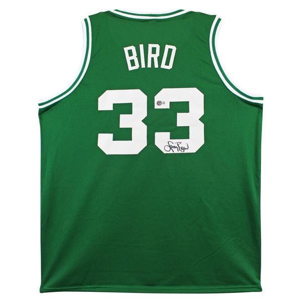 LARRY BIRD SIGNED BOSTON CELTICS BASKETBALL JERSEY (JSA COA)