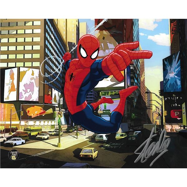 STAN LEE SIGNED SPIDER-MAN 16 X 20 (FROZEN POND COA)