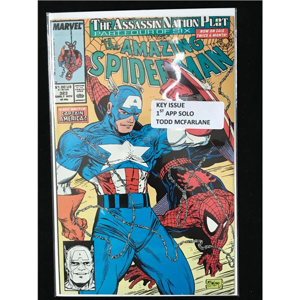 MARVEL COMICS NO.323 THE AMAZING SPIDERMAN (1ST APP SOLO TODD MCFARLANE)