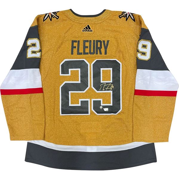 MARC ANDRE FLEURY SIGNED VEGAS GOLDEN KNIGHTS ADIDAS PRO JERSEY (FROZEN POND COA)