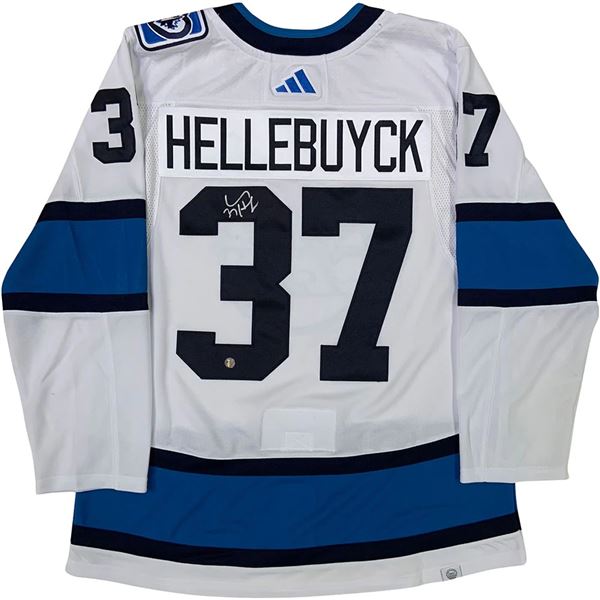 CONNOR HELLEBUYCK SIGNED WINNIPEG JETS REVERSE RETRO JERSEY (FROZEN POND COA)