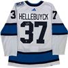 Image 1 : CONNOR HELLEBUYCK SIGNED WINNIPEG JETS REVERSE RETRO JERSEY (FROZEN POND COA)