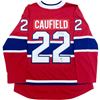 Image 1 : COLE CAUFIELD SIGNED MONTREAL CANADIANS FANATICS JERSEY (FROZEN POND COA)