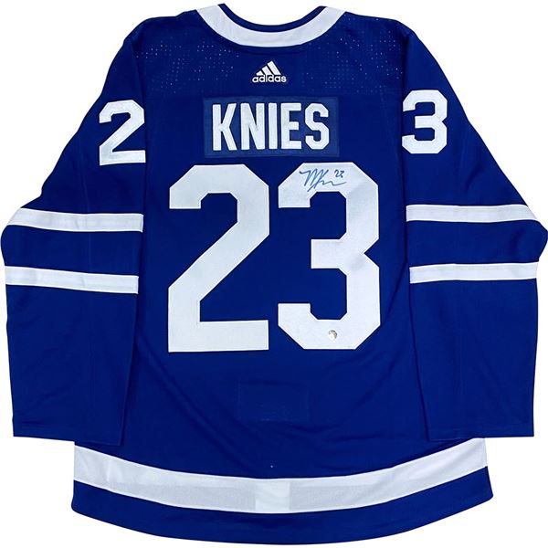 MATTHEW KNIES SIGNED TORONTO MAPLE LEAFS  ADIDAS PRO JERSEY (FROZEN POND COA)