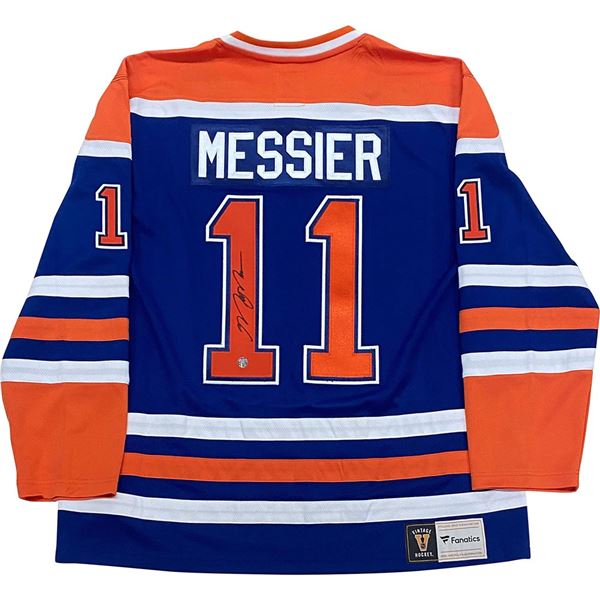 MARK MESSIER SIGNED EDMONTON OILERS FANATICS JERSEY (FROZEN POND COA)