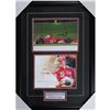 Image 1 : MICHAEL SCHUMACHER SIGNED AND CUSTOM FRAMED FERRARO DISPLAY (FROZEN POND COA)