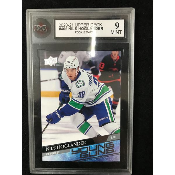 2020-21 UPPER DECK NILS HOGLANDER YOUNG GUNS RC (KSA 9)