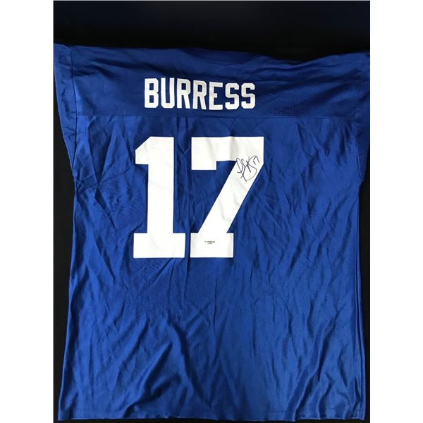 PLAXICO BURRESS SIGNED NY GIANTS JERSEY GAA COA