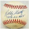 Image 1 : BOBBY SHANTZ SIGNED AND INSCRIBED RAWLINGS BASEBALL (JSA COA)