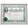 Image 2 : TY COBB SIGNED AND CUSTOM FRAMED STOCK CERTIFICATE (PSA COA)