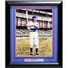 Image 1 : ERNIE BANKS SIGNED AND CUSTOM FRAMED 16 X 20 (BECKETT COA)