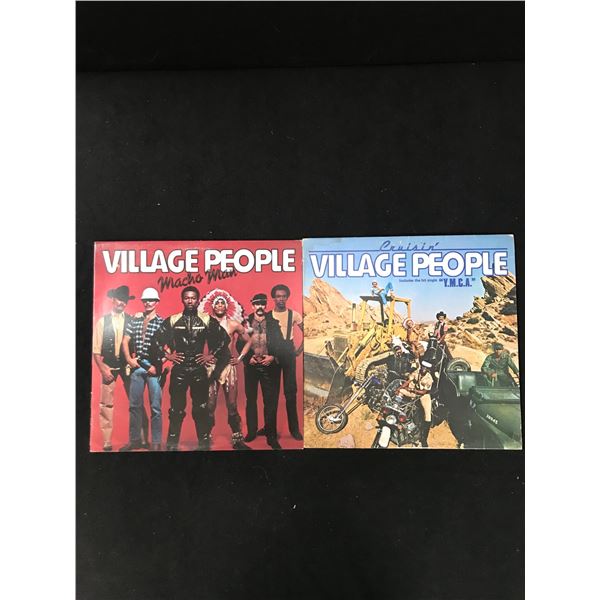 LOT OF VILLAGE PEOPLE VINYL RECORDS GOOD CONDITION