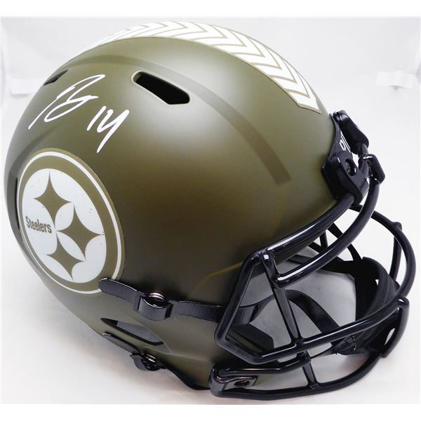 KENNY PICKETT SIGNED PITTSBURGH PENGUINS SALUTE TO SERVICE HELMET (BECKETT COA)